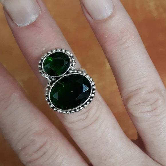 New Chrome Diopside 925 Silver Ring. - Picture 7 of 9